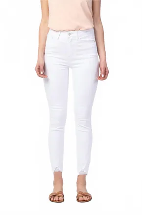Judy Blue Hi-Waisted Non-Destroy Skinny Jeans In White