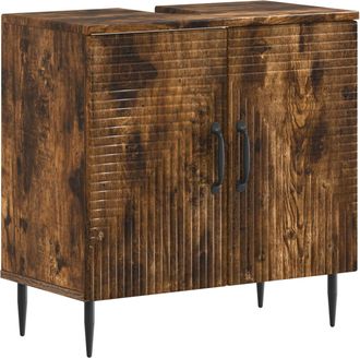 vidaXL Mueble De Lavabo Para Ba&ntilde;o Haarlem Roble Ahumado Vidaxl
