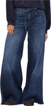 M.A.C 0333 Auth. Comfort Vintage Denim Wide Extreme - Dames - Loose Fit Jeans - Blauw - S L32 - Denim - Jeans