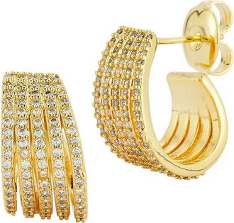 Glaze Jewelry 18K Plated Cz Earrings