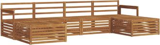vidaXL Conjunto De Sof&aacute;s De Exterior 6 Uds. Natural Vidaxl
