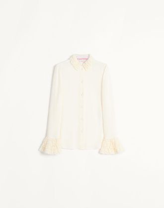 Valentino Camicia In Georgette Donna AVORIO 36