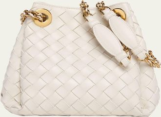 Bottega Veneta Small Parachute Leather Shoulder Bag