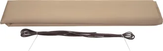 Hhg Funda De Recambio Para Toldo Hhg-553, Cofre Completo De Recambio Protecci&oacute;n Solar 6x3m, Poli&eacute;ster Crema