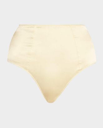 Kiki De Montparnasse Tous Les Jours High-Rise Stretch Silk Panties