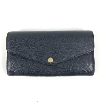 Louis Vuitton Monogram Empreinte Black Noir Monogram Empreinte Long Wallet (Bi-Fold) (Pre-Owned)