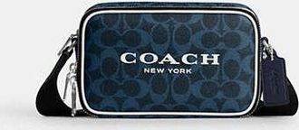 Coach Mens Colton Crossbody Bag 19 in Blue | PVC