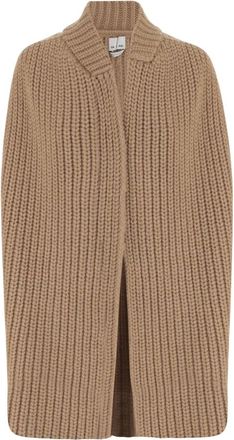 SA SU PHI Truien & Vesten, Dames, Beige, M, Kasjmier, Ribbed Cashmere Knit Jacket