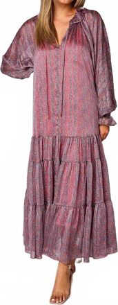 BuddyLove Greta Flowy Maxi Dress In Forget Me Not