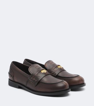 Miu Miu Embellished leather loafers