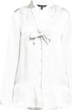 A|X Armani Exchange Camicia - Dames - Overhemden - Wit - L - Katoen - Overhemden