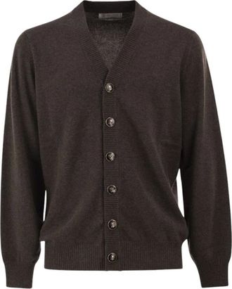Brunello Cucinelli Cardigan in cashmere - - Knitwear - Uomo - Marrone - XL