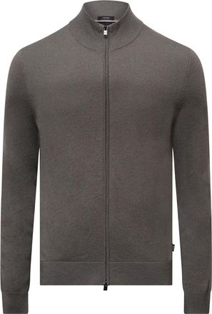 HUGO BOSS Mens Boss H-Hevoluto Cashmere Cardigan in Brown
