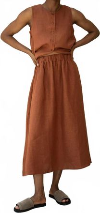 Beaumont Organic Lyla May Russet Skirt In Rust