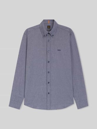 Boss Orange by Hugo Boss BOSS Orange Regular Fit Freizeithemd aus Oxford-Baumwolle Modell RICKERT in Marine, Gr&ouml;&szlig;e XXXL