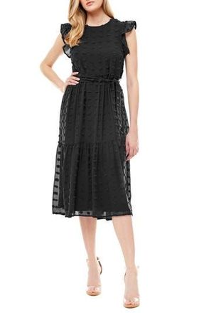 By Design Clip Dot Maxi Dress in Black at Nordstrom Rack, Size X-Small