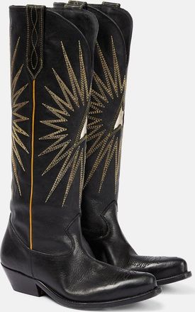 Golden Goose Embroidered leather cowboy boots