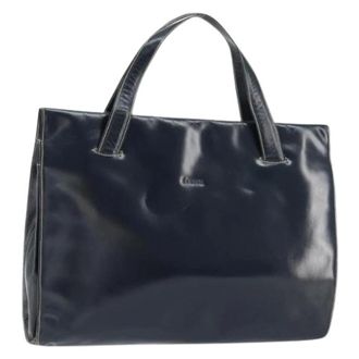 Loewe Pre-owned Tote Bag - Dames - Vintage Shopper - Blauw - ONE Size - Leer - Vintage