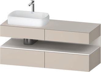 Duravit Qatego Consola Mueble Bajo Lavabo, 2 Extensiones, 2 - Duravit