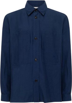 Laneus Casual Shirts - Heren - Casual Overhemden - Blauw - M - Overhemden