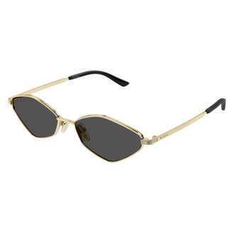Gucci Ovale Zonnebril - unisex - Accessoires - Geel - Maat: 56 MM Nylon