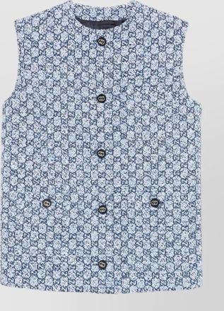 Gucci tweed sleeveless top