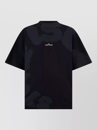 Stone Island logo graphic short sleeve crew neck t shirt