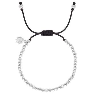 Dower & Hall Mens Black Misanga Cord Bracelet