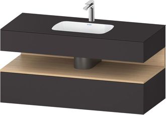 Duravit Qatego Lavabo Encastrado Con Base De Lavabo Consola, - Duravit