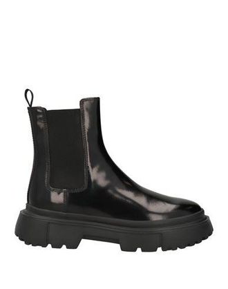 ショートブーツ・ブーティ HOGAN FW24 H-STRIPE CHELSEA BOOT (HXW6510FD00_AKTB999) H-Stripes 651 leather-trimmed Chelsea boots in black - Hogan
