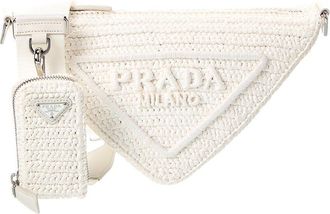 Prada Crochet Triangle Crossbody