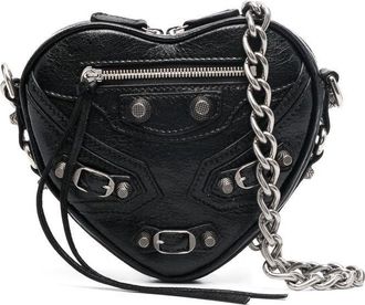 Balenciaga mini Le Cagole Heart crossbody bag - women - Calf Leather - OS - Black