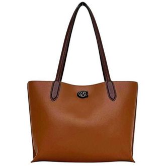 Coach Brown Leather Tote Bag (Pre-Owned)