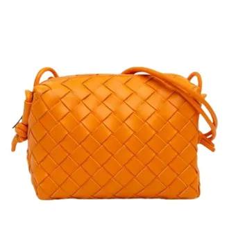 Bottega Veneta Pre-owned Cross Body Bags, female, Orange, Size: ONE SIZE Pre-owned The Mini Loop