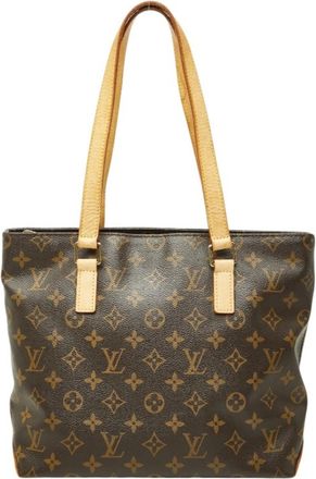 Louis Vuitton Brown Pvc Leather Shoulder Bag Tote Bag (Pre-Owned)