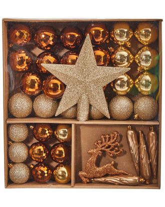 Nearly Natural Luxe Shatterproof Christmas Ornaments