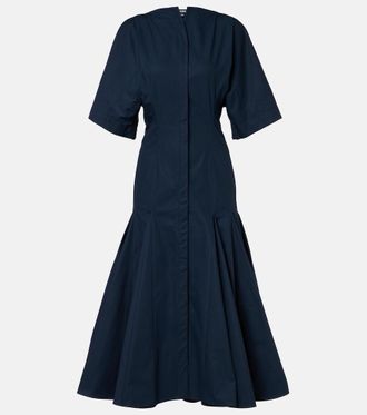 Jacquemus Moisson cotton poplin midi dress