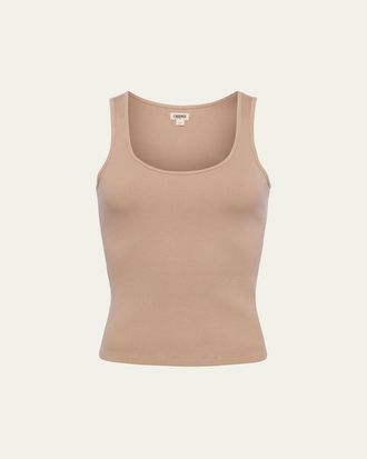 L'agence Adira Scoop-Neck Tank Top