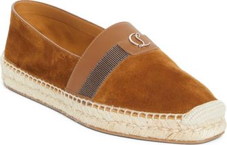 Christian Louboutin Alfarica CL Logo Espadrille in Rhea at Nordstrom, Size 13Us