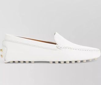 Tod's gommino 22l leather loafers stitch detailing