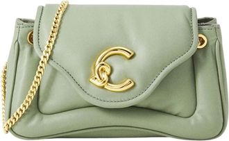 Coccinelle Cross Body Bags, female, Green, Size: ONE SIZE Sue C-Me Fluffy Crossbody Bag