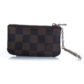 Louis Vuitton Pre-owned Mens Damier ebene canvas coin pouch - Brown - One Size