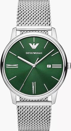 Emporio Armani Minimalist Quartz Green Dial Mens Watch AR11578