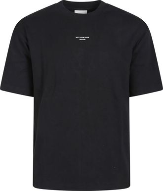 Dr&ocirc;le de Monsieur Classic Slogan T-Shirt - Heren - T-shirts - Zwart - M - Katoen - Tops