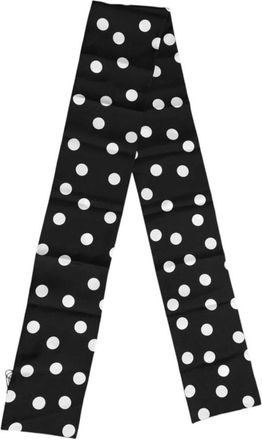 Dolce & Gabbana Polka Dot Zijden Sjaal Klassiek - Dames - Zijden sjaals - Zwart - ONE Size - Accessoires