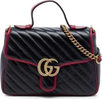 Gucci Pre-owned Gucci Small GG Marmont Matelasse Leather Torchon Top Handle Bag Ladies EUI9IIJ2KUF5BD5B