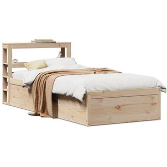 vidaXL Vidaxl - Estructura De Cama Con Cabecero Madera Maciza Pino 75x190 Cm