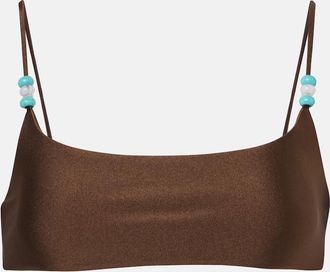 JADE Swim Muse beaded bikini top