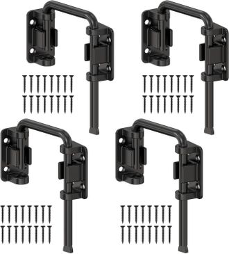 OEM Juego De 4 Cerraduras Para Puertas De Patio, De 10 X 8 Cm, Aptas Para Puertas Correderas De Granero, Puertas Simples Y Dobles, Cobertizos, Armarios, V