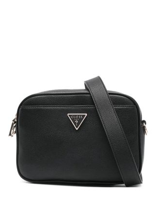 Guess Co Meridian II logo-plaque cross body bag - Black